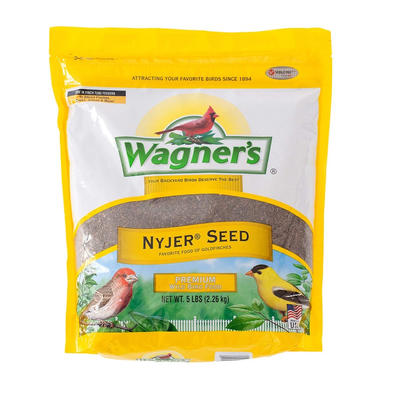 Wagner's 62051 Nyjer Seed Wild Bird Food, 5-Pound Bag - Image 1